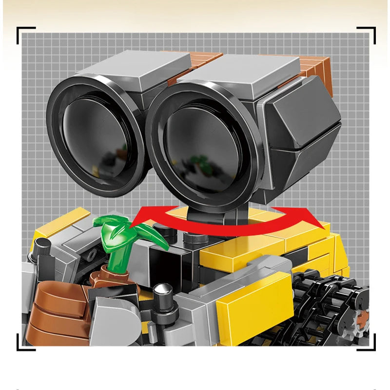 Hot Mini Wall-E Building Block Kit MOC Idea Technical Classic Movie Model Building Block Assembly Children'S Toy Gift
